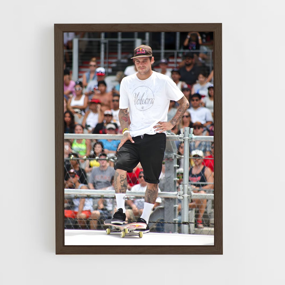 Poster Inked Skater – affiche Skateboard (vue 5)